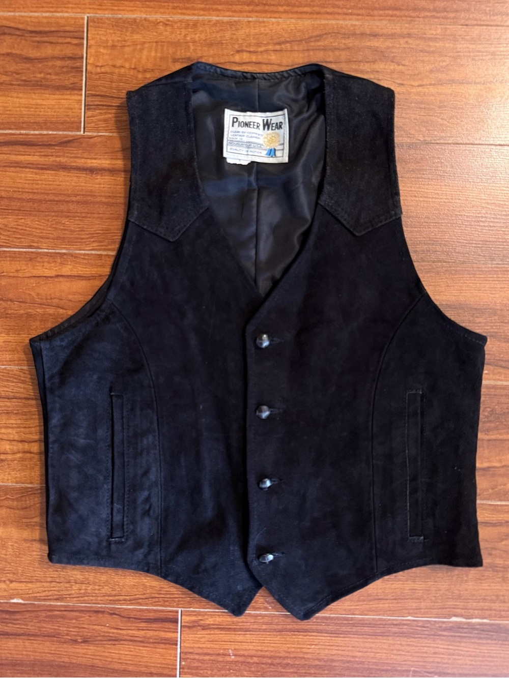 Leather Vest fits M